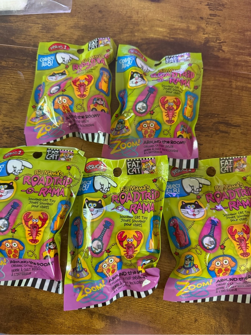 Fat Cat Roadtrip Toys - Blind Bag - Catnip Toys - Bundle of 5